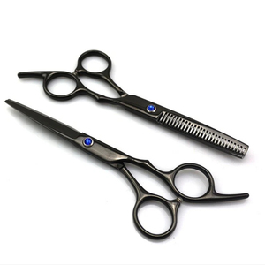 Tijeras de Barbero Profesionales de Alta Calidad para Cortar y Entresacar Cabello, Tijeras de Peluquería con Acero Inoxidable - Product Image 6