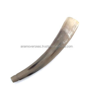 Cuerno vikingo grande que sopla | Trompeta de cuerno de buey hecha a mano para festivales medievales - Product Image 5