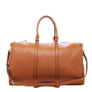 Vintage Leather Weekender Bag Large Capacity Overnight Travel Duffel Bag Gym Sports Bag with Zipper - Product Image 3