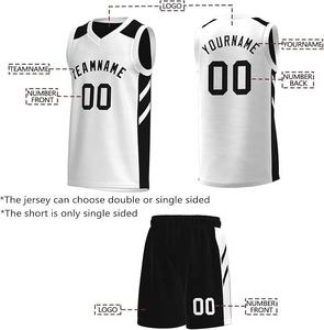 Maillots de basket-ball personnalisés double face, haute qualité, 100% polyester, vêtements de sport, uniformes d'équipe, impression par sublimation professionnelle - Product Image 3