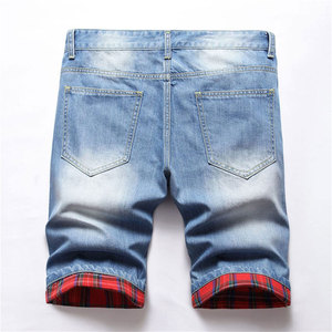 Pantalones Cortos de Mezclilla para Hombre, Corte Regular, Cintura Alta, Cierre de Cremallera, 100% Algodón, Transpirables, Ecológicos, Uso Casual, Fabricación Profesional - Product Image 2