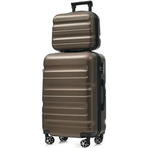 Set di 6 Valigie Leggere in ABS con Guscio Rigido, Resistenti con Doppie Ruote Girevoli, Lucchetto TSA, Dimensioni per Bagaglio a Mano e da Stivare, per Ragazze - Product Image 4