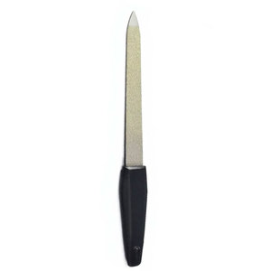Lime à ongles professionnelle en métal noir pour doigts et pieds, double extrémité, outil de manucure et pédicure, en acier inoxydable - Product Image 5
