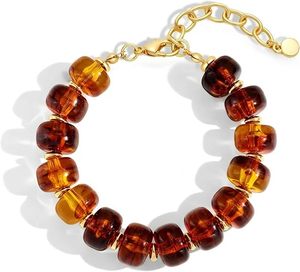 Bracelet perlé pour senior, perles en résine épaisses, tendance, fait main, style Y2K, étanche, livraison rapide, bijoux d'été - Product Image 4