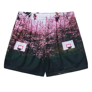 กางเกงขาสั้นวิ่งลายพรางสำหรับผู้ชายกางเกงขาสั้นผ้าฝ้ายแบบมีเชือกรูดกางเกงขาสั้นสำหรับเล่นฟิตเนสยิมฟิตเนสพิมพ์ซับลิเมชันโลโก้ได้ตามต้องการ - Product Image 2