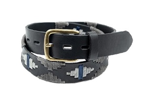 Cinturón de cuero genuino de alta resistencia con hebilla de latón para mujeres y hombres, cinturón estilo polo hecho a mano, cinturón argentino de polo. - Product Image 5