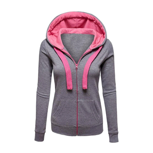 Women Winter Hoodie Sweatshirt Zipper Pocket Long Sleeve Warm Slim Fit Plus Size Harajuku Sudadera Mujer Casual Streetwear - Product Image 1