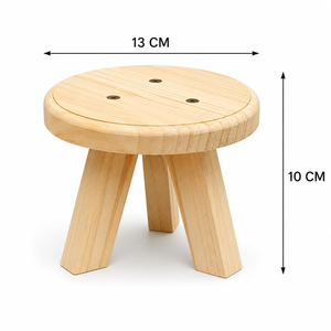 Support de plantes en bois, tabouret, support pour plantes d'intérieur, support de présentation, support décoratif pour pot de fleurs pour la maison, le salon, la chambre, le balcon, le jardin - Product Image 3