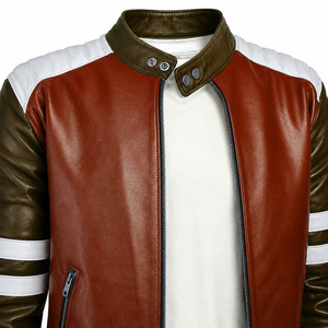 High Quality Custom Design Men <b>Leather</b> <b>Jacket</b> New Design <b>Leather</b> <b>Winter</b> <b>Jackets</b> For Men Casual Style Unique Design Hot Sale - Product Image 3