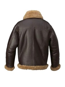 Chaqueta de Cuero Marrón Estilo Aviador Alexander para Hombre - Product Image 2