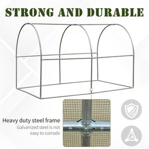 Mini Serra Moderna Facile da Montare con Struttura in Acciaio Zincato e PVC/PE per Uso Domestico e Giardino - Product Image 4