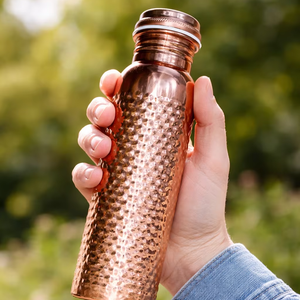 Botella de Cobre para Cerveza, Diseño Antiguo, a Prueba de Fugas, Cobre Puro, Tapa Clásica Push-Pull, Apta para Alimentos, Gran Capacidad - Product Image 4