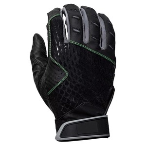 Baseball Batting Gloves Durable <b>Padded</b> Grip Leather Waterproof Split-Finger Hook Loop Closure Customized Color Logo Gloves - Product Image 5