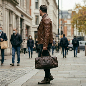 Veste en cuir décontractée pour homme, prix de gros de qualité supérieure, style tendance et de haute qualité. - Product Image 3