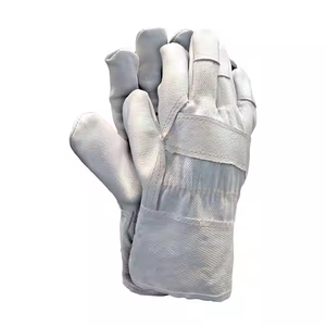 Gants de travail en cuir de vachette de qualité supérieure pour l'industrie lourde, grain lisse, protection des mains pour les riggers canadiens - Product Image 1