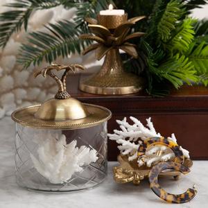 Boîte de rangement décorative en laiton et aluminium Weathy, boîte de rangement en métal décorative, boîtes d'hôtel, décoration de table à domicile, rangement en aluminium - Product Image 4