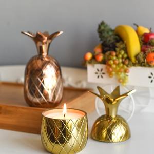 Candelabro de Diseño Moderno con Forma de Manzana en Dorado para Decoración del Hogar, Navidad y Bodas - Product Image 4