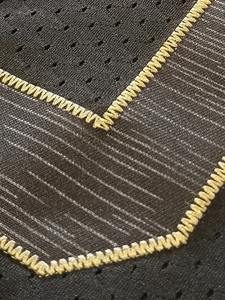 Unisex 3D Embroidery American Football Jersey Black Gold Custom Mesh Premium V Neck Athletic Streetwear OEM Quick Dry <b>T</b>-shirts - Product Image 5