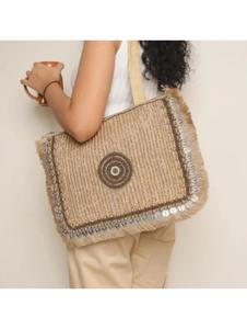 Bolsa de Yute con Diseño Geométrico Más Vendida, Bolsa Resistente para Frutas y Verduras, Disponible al Mejor Precio - Product Image 3