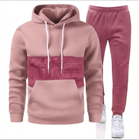 Ensemble de survêtement deux pièces pour homme, style streetwear, respirant, en coton doux, pour usage quotidien, prix de gros