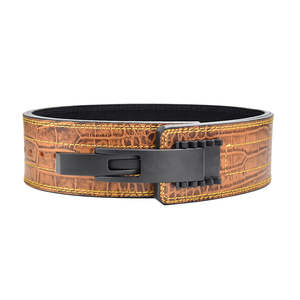 เข็มขัดยกน้ำหนักหนังแท้พิมพ์โลโก้ได้ตามต้องการ ระบายอากาศได้ดีด้วยนีโอพรีน อุปกรณ์ฟิตเนสสำหรับยกน้ำหนัก - Product Image 4