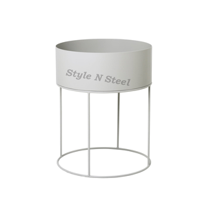 Jardinière Moderne Classique Polyvalente en Fer Revêtu de Poudre, Durable, pour Extérieur et Intérieur, avec Drainage - Product Image 1