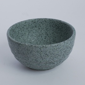 Moss <b>Green</b> Speckled Small Ceramic Bowl Japandi Design <b>Microwave</b> Dishwasher Safe Handmade for Rice Soup Restaurant Tableware - Product Image 3
