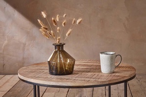 โต๊ะข้าง2024สำหรับสวนในร่ม/กลางแจ้งโต๊ะไม้โลหะตรงจากโรงงานในอินเดียบ้านโรงแรมร้านอาหารห้องนั่งเล่นโต๊ะกาแฟ - Product Image 2