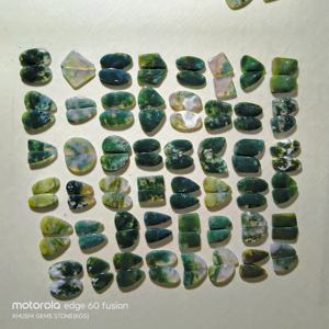 ต่างหูมอสอาเกตคู่ พลอยธรรมชาติสีเขียว มีคราบเกรด AA+ รับรองโดยบุคคลที่สาม เหมาะสำหรับทำเครื่องประดับสุดหรู ช่วยในการบำบัดรักษา - Product Image 4