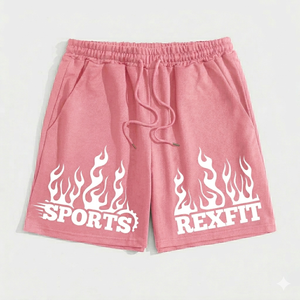 REXFIT SPORTS Pantalones Cortos Deportivos para Hombre con Estampado Gráfico, Cintura Elástica, Fabricante Personalizado, Pantalones Cortos de Entrenamiento para Hombre - Product Image 5