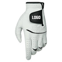 Guantes de Golf sin Dedos de Cuero Genuino para Hombre, Transpirables, Antideslizantes, Ligeros y Flexibles para un Agarre Mejorado