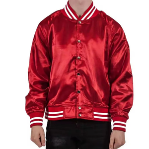 Wholesale Custom Men's Bomber Jacket Unique Design with Wool and Down <b>Fine</b> Quality Solid Polyester Stain Outdoor - Product Image 1