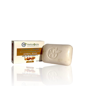 สบู่สมุนไพรข้าวโอ๊ตน้ำผึ้งวิตามินอีผสมน้ำมันหอมระเหยแท้ ช่วยให้ผิวขาวกระจ่างใสและกระชับสัดส่วน - Product Image 1