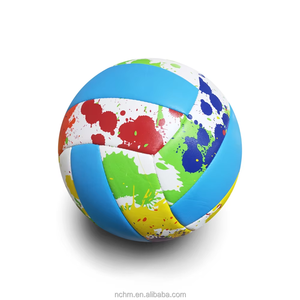 Ballon de volley-ball OEM en PU, taille officielle 5, personnalisé, ballon de volley-ball de plage en PVC et cuir PU, promotionnel, multicolore - Product Image 5