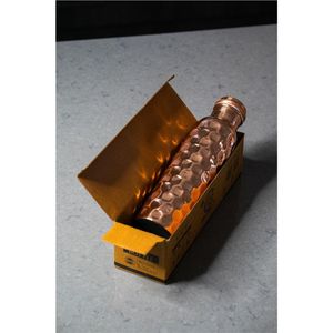 Pure Copper Water <b>Bottle</b> 1000ml Leak Proof Ayurvedic Health Benefits Copper Vessel Seamless Handcrafted Yoga Gym Sports <b>Flask</b> - Product Image 4