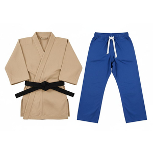 Uniforme de karaté en couleur unie, logo personnalisé, tissu en coton à séchage rapide, combinaison de karaté de haute qualité, extensible, léger, arts martiaux - Product Image 3