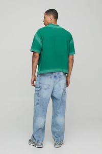 Camiseta Verde Extra Grande para Hombre, Manga Corta, Cuello Redondo, Casual, 100% Algodón Jersey, Corte Ajustado, Color Sólido - Product Image 3