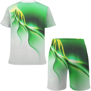 New Premium Color Contrast Sublimation <b>Design</b> Printed New Causal Two Piece <b>Set</b> <b>Men</b> <b>Short</b> Sleeve <b>T</b> <b>Shirt</b> & <b>Shorts</b> <b>Set</b> Wholesale - Product Image 4