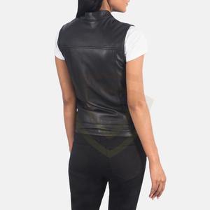 Nuevos Chalecos de Motocicleta para Mujer, Chalecos de Cuero, Diseño Personalizado, Chalecos de Cuero Premium para Mujer - Product Image 4