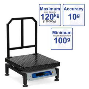 Báscula Digital de Plataforma de Acero Inoxidable de Alta Resistencia, Impermeable, con Capacidad de 120 kg, Nuevo Diseño - Product Image 1