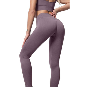 Women Solid Plus Size Yoga Set Workout Outfit High Waist Leggings Sports <b>Bra</b> Breathable Stretch Gym Fitness Clothing - Product Image 1
