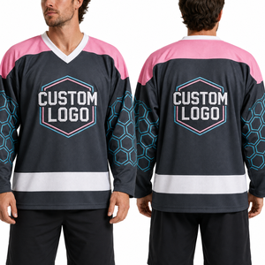 Numbered <b>Ice</b> <b>Hockey</b> <b>Jersey</b> Custom <b>Wholesale</b> Teamwear Sportswear Uniform <b>Practice</b> Match Tournament Training Classic Vintage Retro - Product Image 4