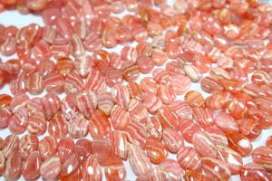 Perles lisses en rhodochrosite de forme poire, perles en rhodochrosite rose naturelle en forme de goutte pour la fabrication de bijoux - Product Image 4
