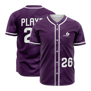 Full Button Baseball Jersey Custom Uniform Shirt for <b>Clubs</b> Distributors and Wholesale Teamwear Sportswear Buyers - Product Image 1