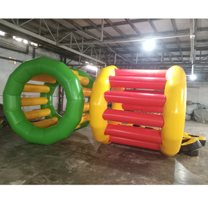 Barres parallèles gonflables jaunes et noires en PVC, diamètre 2 m, équipement d'entraînement physique, utilisation en extérieur toutes saisons - Product Image 6