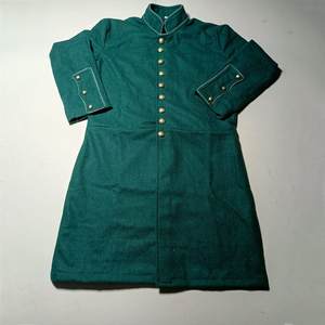 Abrigo Largo de la Época de la Guerra Civil Estadounidense, Reproducción Americana, Abrigo de Lana Estilo Frock - Product Image 2