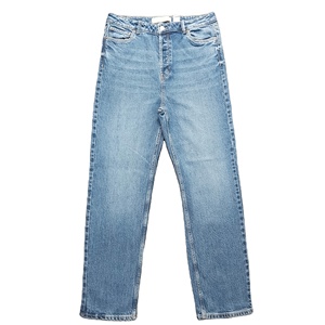 Proveedor de Bangladesh, pantalones vaqueros de mezclilla lavados con diseño para mujer, pantalones vaqueros lavados suaves y cómodos de verano para mujer - Product Image 5