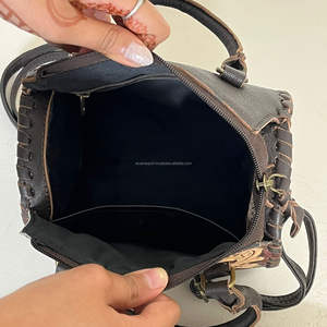 Sac de voyage Speedy en cuir de vachette fait main grande capacité, sac de week-end de luxe pour femme, fabrication OEM - Product Image 6