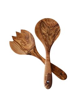 Ensemble de service élégant en bois pour salade, fait main, pour ustensiles de cuisine, vaisselle, couverts, au meilleur prix abordable - Product Image 6