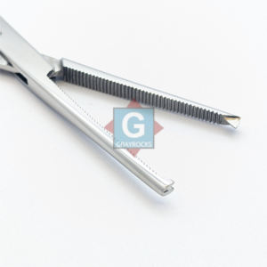 Pinzas Kocher Gray Rocks -4546-52, Pinzas Quirúrgicas Rectas de Acero Inoxidable, Accionamiento Manual, Certificación CE Clase I - Product Image 4